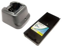 Icom IC-A24 Battery and Charger - Replacement for Icom BP-210 Two-Way Radio Batteries and Chargers (1600mAh, 7.2V, NI-MH)