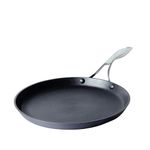 Circulon Hard Anodised Non Stick Aluminium Flat Dosa Tawa | Dosa Pan NonStick | Tawa for Roti | Non Stick Tawa Induction Base | Dosa Tawa Big Size, 28 cm, Black