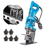 Bonvoisin Hydraulic Hole Puncher Electric 220V Punching Machine Metal Hole Punch 1200W with 5 Dies for 3-6MM Steel Iron Copper Aluminum Plate Angle Steel