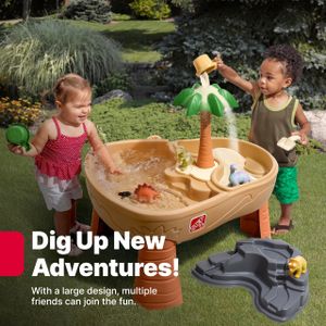 Step2 Dino Dig Sand & Water Sensory Table – 7-Piece Kids Activity Toy