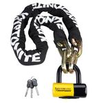 Kryptonite 999492 14mm x 60-Inch, 1415 New York Fahgettaboudit Chain and New York Disc Lock (Black)