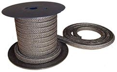 Minseal 1200 - Graphitized Expanded PTFE Graphite Braided Compression Packing for Pump Gland or Valve Stem or Mechanical Seal, 1/2" x 1/2", 8 Feet (Select Sizes 1/8" ~ 1")