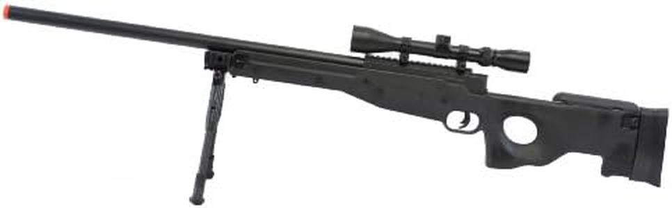 BBTac Airsoft Sniper Rifle BT-L96 Bolt Action Spring with Bipod & Scope Package