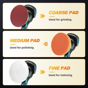 Cordless 6-Inch Car Polisher – Rechargeable Buffer for Auto Detailing