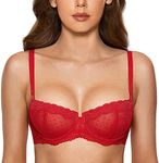 Dobreva Women's Sexy Lace Unlined U