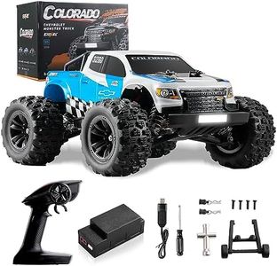 EAZYRC 1/18 Chevrolet Colorado RC Trucks, 4X4 RTR Brushless Fast RC Cars for Adults, 40+km/h Hobby Electric Off-Road Jumping RC Trucks, RC Monster Trucks Oil Filled Shocks Remote Control Car, Blue