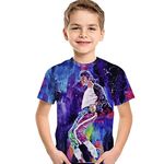 Children Boys Girls Cool 3D T-Shirts Michael Jackson Print MJ Tee Shirt