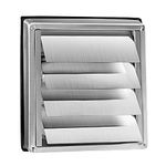 WeCooper 304 Stainless Steel Gravity Grille 100mm 4 inch Ducting Air Vent Cover with Not-Return Shutters