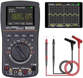 BSHAPPLUS 2 in 1 Handheld Oscilloscope Multimeter, New Update Professional LED Oscilloscope Multimeter with 2.5 Msps High Sampling, Automatic Waveform Capture Function,DC/AC Voltage/Current Test