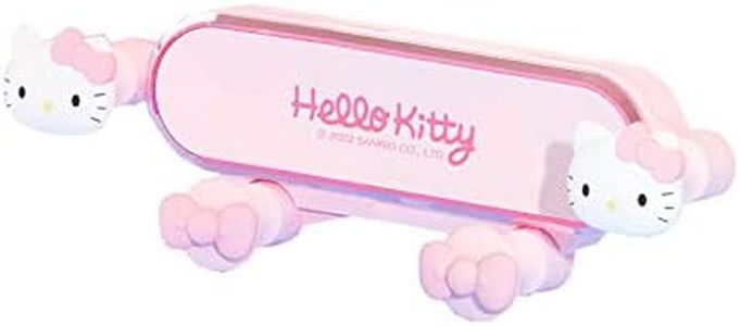 Enaiwn Cute Anime Phone Mount for Car,Pink Cat Air Vent Clip Car Phone Holder Mount Fit for All Cell Phone, Pretty Car Accessories for Women and Girls (Pink)
