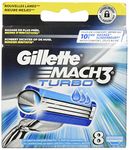 Gillette Mach3 Turbo Razor Blades for Men