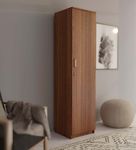 COUCH CULTURE Adona Engineering Wooden Wardrobe Almirah for Clothes with 1 Door | Wardrobe Organizer for Clothes | Multipurpose Almirah for Bedroom | 1 Year Warranty - Leon Teak