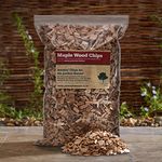 Maple Smoking/Smoker Wood Chips 3 Litre - (24 Varieties to chose from) Kiln Dried Woodchips for Smoking Food/Smokers/BBQ's/Ovens - 100% Natural (Maple)