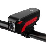 SHIVEXIM USB Rechargeable Bicycle Light Waterproof Quick Release Bike Front Light Speaker Touch Switch Bicycle Light LED Front Light