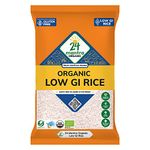 24 Mantra Organic Low G.I Rice 2 Kg | Diet & Diabetic Friendly | Certified Low Sugar Rice | Certified Organic & Naturally Gluten-Free