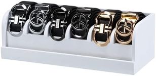 MinBoo Bamboo Belt Organizer Box,6 