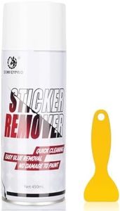 Adhesive Remover - Glue & Sticker Remover for Cars, Quickly Dissolves Sticky Residue, Glue, Tape, Labels, Decals, Tree Sap, Insect Residue, Tar, Wax on Car Paint & Glass- 15 fl.oz Spray with Scraper
