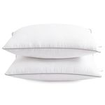 Lilytex Bed Pillows for Sleeping- King Size, Set of 2, Cooling Hotel Quality with Premium Soft Down Alternative Fill for Back, Stomach or Side Sleepers, 48x83 cm