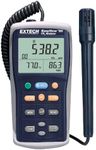 Extech EA80 EasyView Indoor Air Quality Meter and Datalogger - CO2, Temperature, Humidity, Dew Point, Wet Bulb, NDIR Sensor, 20,000 Data Set Logging, Backlit LCD