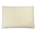 rucomfy Beanbags Organic Buckwheat Husk Bed Pillow in Plain Woven Unbleached 100% Cotton. Breathable Cooling Cushion for Enhanced Sleep. Supportive Pillow to Help Neck Pain. Arrives Filled (43 x 61cm)