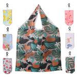 WUBAYI 6pcs Reusable Shopping Bags, Foldable Shopping Bags, Washable Grocery Bags, Foldable in a Pouch for Daily Shopping Groceries Travel Storage