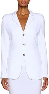 The Big Rock Boyfriend Blazer White 1