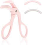 Eyelash Curlers, Pink Lash Curler with 1 Pcs Extra Silicone Replacement Pads, Quick Natural Curling Eyelash Curler Makeup Tool for Women and Girls 24 Hours Eyelash Curl