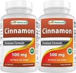 Best Naturals Cinnamon 500 mg 250 Capsules (250 Count (Pack of 2))