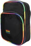 Bioworld Love Is Love Mini Messenger Crossbody Bag With Pride Pin - Black