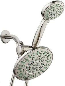 AquaDance High-Pressure 30-Setting Shower Combo, Brushed Nickel