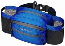 WATERFLY Fanny Pack Waist Bag: Waist Pack for Women Men with Two Water Bottle Holder Hiking Fanny Pack for Running Walking DogWalking Travel Cycling