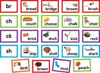 Teacher Created Resources Consonant Blends & Digraphs Pocket Chart Cards