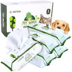 VIETDAI Pet Wipes for Dogs and Cats - 400 Count Extra Thick Dog Wet Wipes Hypoallergenic Puppy Cleaning Wipes for Fur Paws Bums and Face With Aloe Vera and Vitamin E