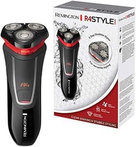 Remington Rasoir Electrique [Antimicrobien Précison Comfort] Style Series R4 (Escamotable, Ergonomique, Têtes Multidirectionelles 360°, Batterie Lithium, Guide de Coupe Barbe 3 Jours) Tondeuse R4000