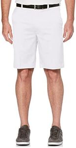 PGA TOUR Men's Motionflux 360 Stretch Flat Front Active Waistband Short, Bright White, 38