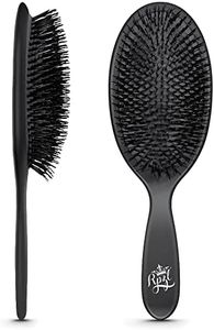 RPZL Boar Bristle Brush - Cushioned Nylon & Bristle Styling Tool for Smoothing, Polishing & Extension Hair - Suitable for All Hair Types, Wet or Dry