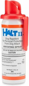 HALT II DOG REPELLENT SPRAY Repeller 1.5 oz Stop Agressive Dog Attack BIKE BICYCLE