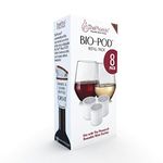 PureWine Phoenix Wine Purifier Removes Histamines & Sulfites, Reusable Wine Filter Aerates & Restores Taste - StarterKit (Pod8) (Whitepod)