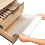 Linda’s Essentials Kitchen Drawer Liners (44.5 x 500 cm) - Non-Slip Shelf Liner & Cupboard Liners, Protects from Spills, Multi-Use Cabinet & Fridge Liner, Kitchen Accessory (Clear)