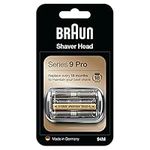 Braun Series 9 Electric Shaver Replacement Head, Easily Attach Your New Shaver Head, Also Compatible with Series 9 Pro Electric Razors, 94M, Silver