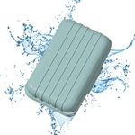 Virtcooy Soap Dish, Blue Fog, Polypropylene (PP), Rectangular Soap Box Container Holder with Draining Board, Ideal for Shower, Travel, Hiking, Room