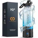 PUREPEBRIX Upgraded 34oz Hydrogen Water Bottle – Glass Portable H2 Generator with SPE/PEM Technology, Leak-Proof Lid & Easy-Carry Handle – Sports-Inspired Design for Home, Office & Travel
