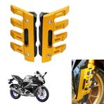 Vagary Golden CNC Shocker Protector Front Fender Slider Guard for Yamaha R15 V4