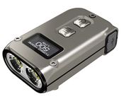 Nitecore TINI 2 Titanium, small flashlight, USB-C rechargeable LED flashlights, 500 lumens in 5 levels, up to 600 h run time