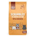 Scrumbles All Natural Dry Cat Food with 75% Chicken, High Protein Food For Adults And Seniors, 2.5Kg,package may vary