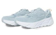 HOKA Unisex-Adult Clifton L Suede CBIF - Cloud Blue/ICE Flow Sneaker - 9 UK (1122571)