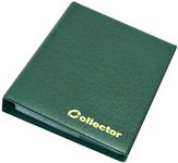 COLLECTOR COIN ALBUM for 120 medium size coins like 50p £2 A-Z 10 pence 10p 50 pence £1 €1 €2 or other GREEN