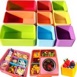 Silicone Lunch Box Dividers Reusable Non-Toxic, BPA Free, Dishwasher Safe Bento Box Accessories Lunch Box Dividers