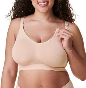 BRAVADO! DESIGNS Body Silk Seamless Nursing Bra, Butterscotch, Small (142576womens)