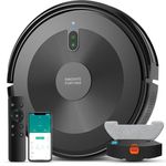 AZQQ Robot Vacuum and Mop Combo: 2-in-1 Robot Vacuum Cleaner 2500Pa Strong Suction & Tangle-Free & APP/Alexa Control & Schedule Cleaning, Self-Charging Robotic Vacuum for Pet Hair, Hard Floor, Carpet